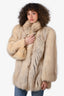 Vintage Beige Norwegian Fox Fur Coat Size 4-6