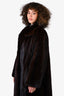 Vintage Dark Ranch Mink Fur Coat Size 8-10