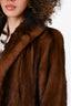 Vintage Dark Demi Buff Mink Fur Coat Size 4