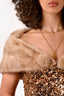 Vintage Taupe Mink Fur Stole Wrap Scarf