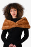 Vintage Brown Chinese Mink Fur Stole