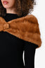 Vintage Brown Chinese Mink Fur Stole