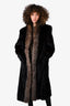 Vintage Dark Ranch Mink & Fox Fur Coat Size 6