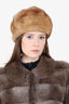 Vintage Canadian Pastel Mink Fur Hat
