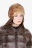 Vintage Canadian Pastel Mink Fur Hat