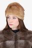 Vintage Canadian Pastel Mink Fur Hat