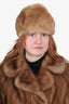 Vintage Canadian Pastel Mink Fur Hat