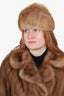 Vintage Canadian Pastel Mink Fur Hat