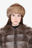 Vintage Canadian Pastel Mink Fur Hat