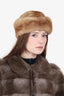 Vintage Canadian Pastel Mink Fur Hat