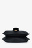 Gucci Black Leather GG Marmont Animalier Shoulder Bag
