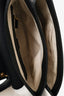 Gucci Black Leather GG Marmont Animalier Shoulder Bag