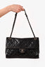 Pre-loved Chanel 2013/14 Black Caviar Glazed Leather Crave Single Flap Bag