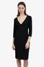 Diane von Furstenberg Black Twist Front Detail Razel Dress size 8
