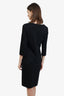 Diane von Furstenberg Black Twist Front Detail Razel Dress size 8