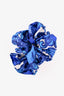 Double J Blue/White Silk Oversized Scrunchie