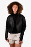 Versace Black Woven Jacket Size 38