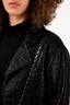 Versace Black Woven Jacket Size 38