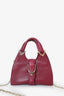 Gucci Red Leather Stirrup Handle Bag