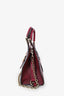 Gucci Red Leather Stirrup Handle Bag