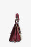 Gucci Red Leather Stirrup Handle Bag