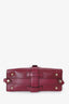 Gucci Red Leather Stirrup Handle Bag