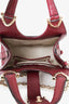 Gucci Red Leather Stirrup Handle Bag