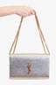 Saint Laurent Gold Glitter Medium Kate Bag
