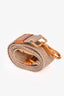 Prada Vintage Beige Raffia Leather Trimmed Tote with Strap