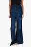 Mother Dark Wash Wide Leg Denim Jeans Size 28