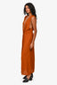 L*Space Dark Orange Sleeveless Knotted Maxi Dress Size M