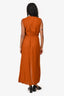L*Space Dark Orange Sleeveless Knotted Maxi Dress Size M