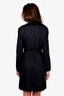The Row Black Nylon Coat with Belt Size 4