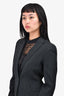 Akris Grey Houndstooth Blazer Size 4