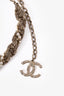 Pre-loved Chanel™ 2018 Gold Toned Strass Twist Faux Pearl CC Chain Necklace