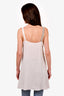Fabiana Filippi White Silk Sleeveless Blouse with Beaded Strap Size S