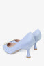 Stuart Weitzman Blue Crystal Buckled Pointed Toe Heels size 39.5