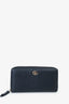 Gucci Black Leather GG Marmont Zip Wallet
