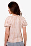 Ulla Johnson Pink Washed Cotton Puff Top Size XS
