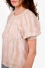 Ulla Johnson Pink Washed Cotton Puff Top Size XS