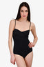 Ulla Johnson Black 'Bahia Maillot' Ruched Swimsuit Size S