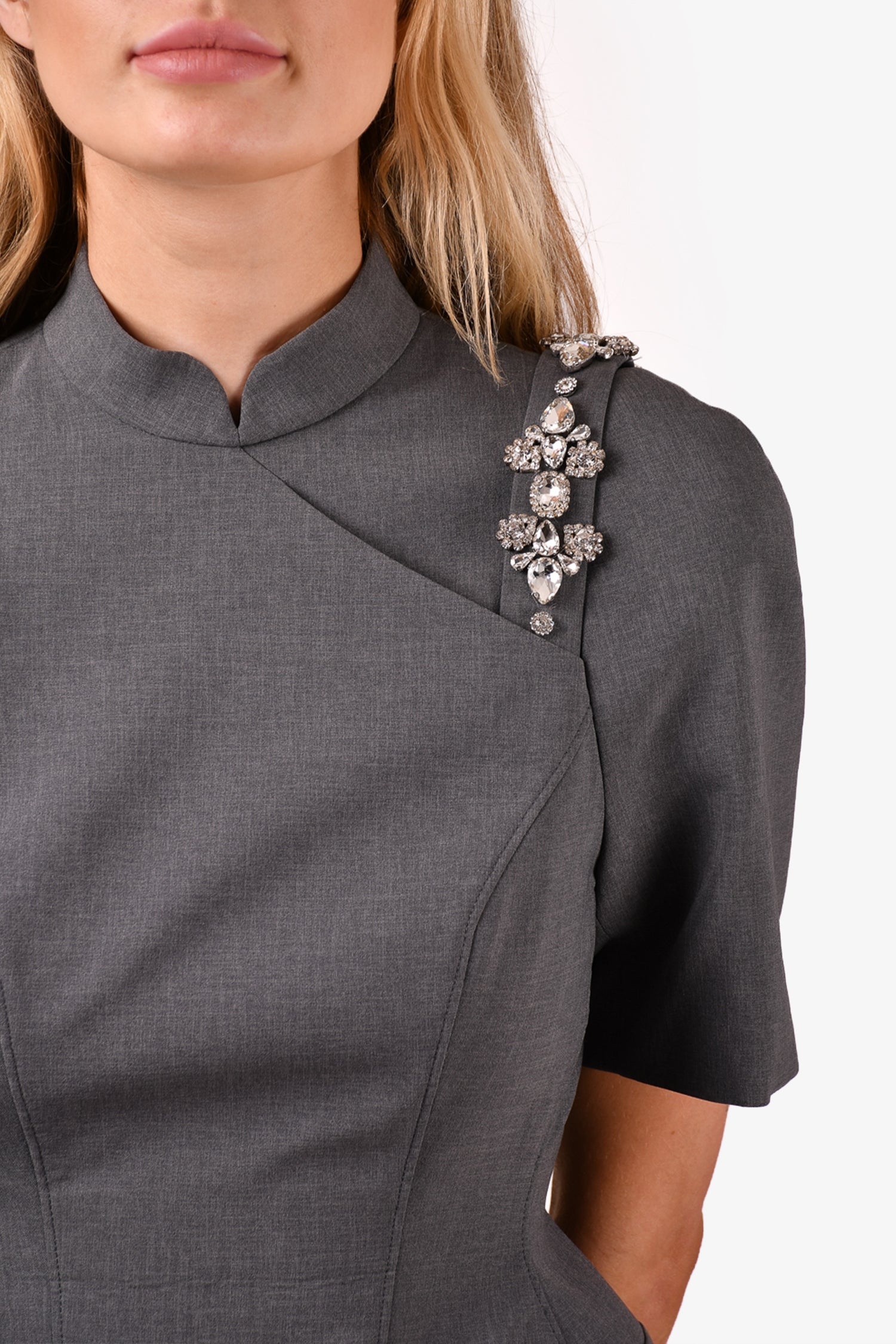 Shushu/Tong Grey SSENSE Exclusive Black Qipao Mini Dress Size 6 Mine & Yours Shushu/Tong Grey SSENSE Exclusive Black Qipao Mini Dress Size 6 Mine & Yours