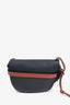 Loewe 2018 Black/Brown Grained Leather Small Gate Bag