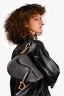 Christian Dior 2020 Grey Leather Classic Saddle Bag