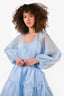 Cecilie Bahnsen Blue Mirabelle Midi Dress Size 8