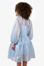 Cecilie Bahnsen Blue Mirabelle Midi Dress Size 8