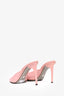 Dolce & Gabbana Pink Patent Leather Peep Toe Heels Size 38.5