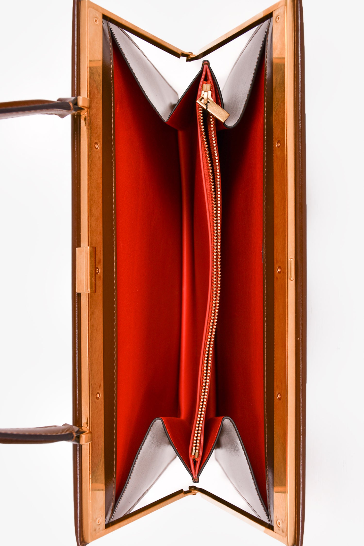 Celine Brown Leather Clasp Medium Top Handle – Mine & Yours