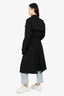 Burberry Black Double Breasted 'Kensington' Trench Coat Size 52 Mens