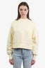 Won Hundred Yellow Cropped Crewneck Sweater size X-Small